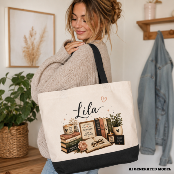 personalized-book-lover-tote-bag-model.