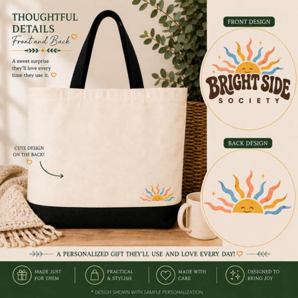 Bright Side Society Canvas Tote Bag