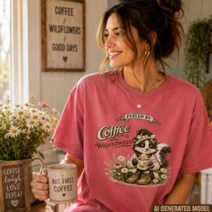 Coffee and Wildflowers Shirt