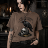 Gothic Shirt – I Collect Grudges Like Shiny Things Crow Skull Tee