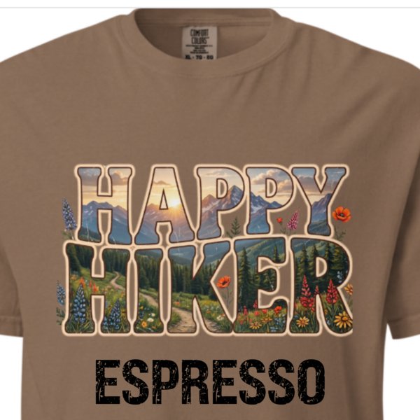 Happy Hiker-espresso Happy Hiker T-Shirt