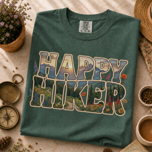 Happy Hiker-mock Happy Hiker T-Shirt