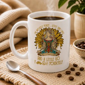 Peace Love & Light Mug Peace Love & Light 15 oz Coffee Mug
