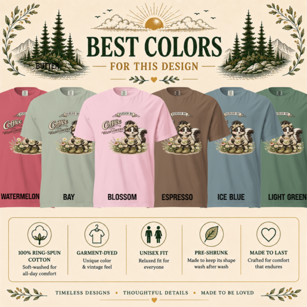 Coffee and Wildflowers Shirt