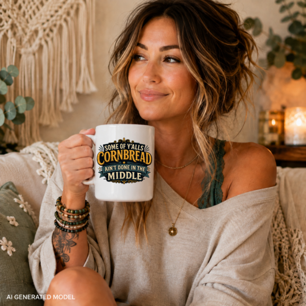 cornbread 4 Cornbread Ain’t Done Mug – 15 oz