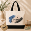 Personalized Name Canvas Tote Bag