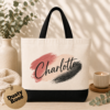 Personalized Name Canvas Tote Bag