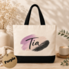 Personalized Name Canvas Tote Bag