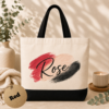 Personalized Name Canvas Tote Bag