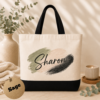 Personalized Name Canvas Tote Bag
