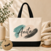 Personalized Name Canvas Tote Bag