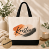 Personalized Name Canvas Tote Bag