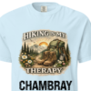 hiking is my therapy-chambray Hiking Is My Therapy T-Shirt