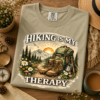 hiking is my therapy mock 1 Hiking Is My Therapy T-Shirt