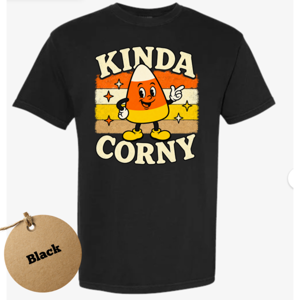 kinda corny black Kinda Corny Halloween Shirt