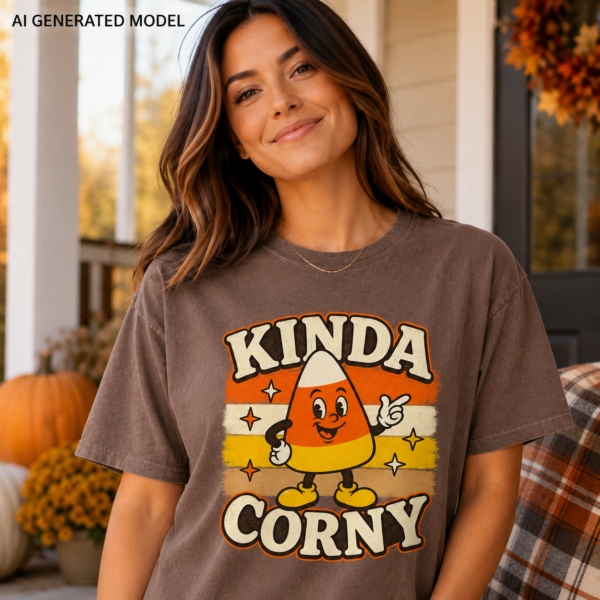 kinda corny lifestyle image Kinda Corny Halloween Shirt