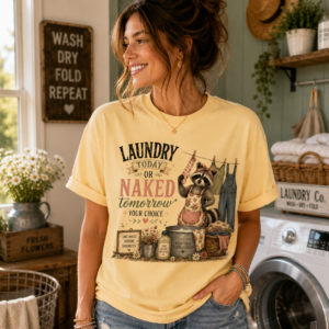 laundry today or naked tomorrow mock Laundry Today or Naked Tomorrow Shirt