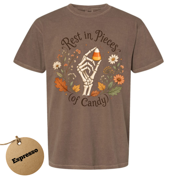 rest in pieces - espresso Rest in Pieces Halloween Shirt