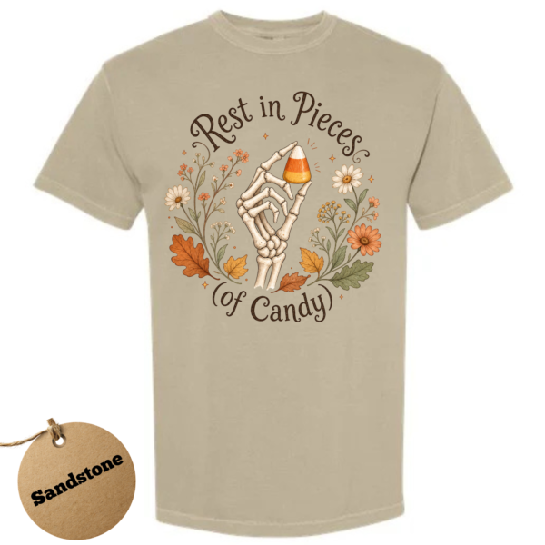 rest in pieces - sandstone Rest in Pieces Halloween Shirt