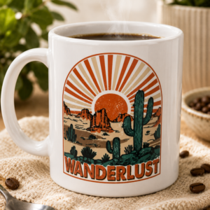 wanderlust mug Wanderlust Desert Mug – 15 oz